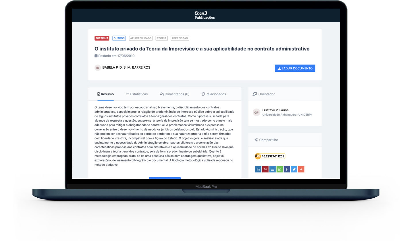 Página do preprint